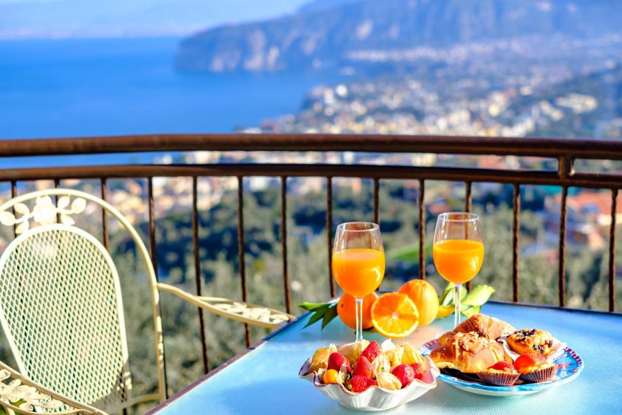 Villa Caruso Private Heated Pool & Sea View Sorrento Eksteriør billede